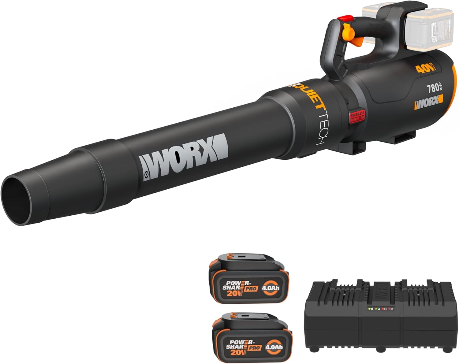 WORX QUIET TECH 40 780 ofm WORX POWER R SHAR PRO 4.0Ah 20V