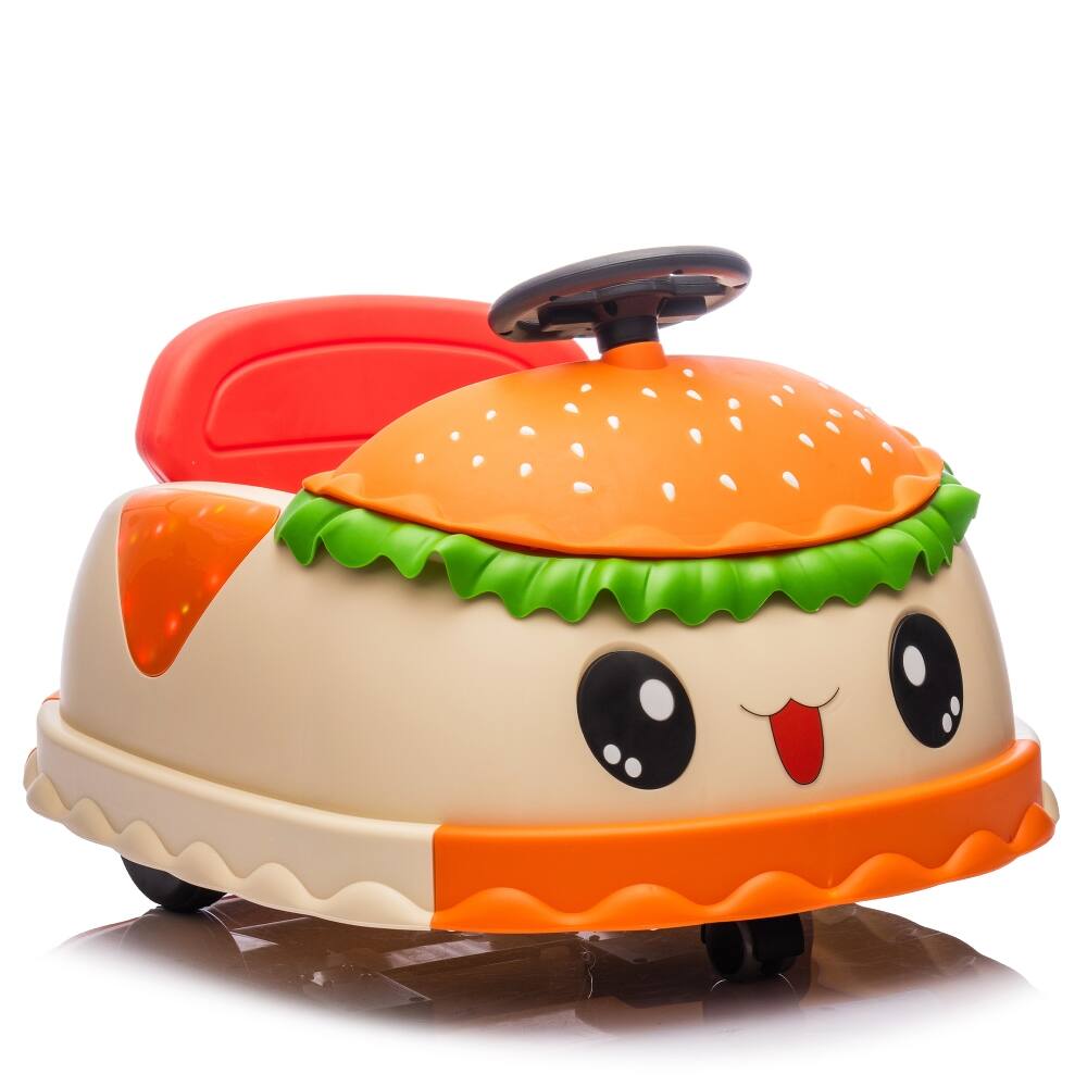 Alt View 6. Ropilly - Ropilly 12V Kids Electric Bumper Car Hamburger Design Ride On Toy.