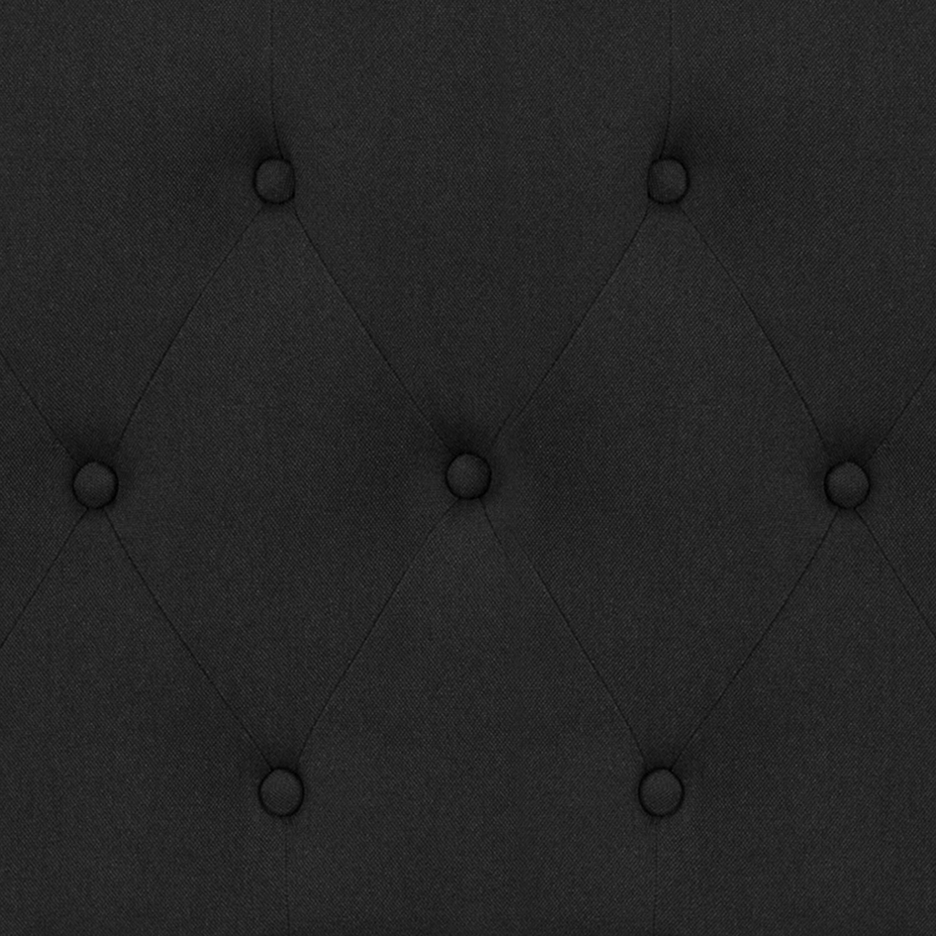 Alt View 9. Emma + Oliver - Arched Button Tufted Upholstered Headboard - Black.