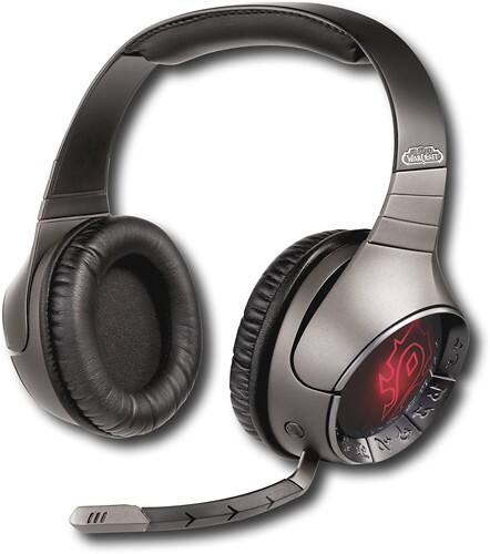 Front Standard. Creative - Sound Blaster World of Warcraft USB Gaming Headset - Charcoal Gray/Black.