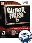 Front Detail. Guitar Hero 5 — PRE-OWNED - Nintendo Wii.