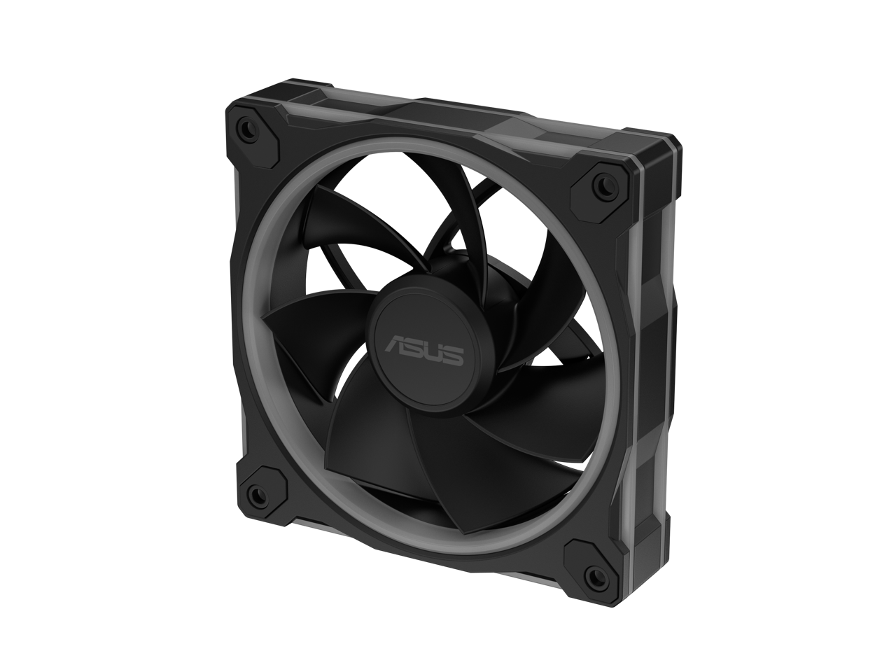 Alt View 9. ASUS - ASUS Prime MR120 ARGB Fan - Reverse, 28mm Frame, PWM, 20 ARGB LEDs, Aura Sync - Black.