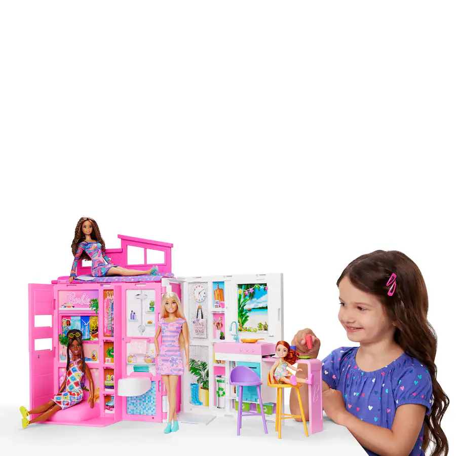 Barbie Getaway House Playset with Doll HRJ77 Best Buy