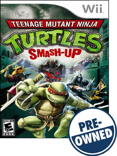 Best Buy Teenage Mutant Ninja Turtles Smash Up Pre Owned Nintendo Wii 888817538