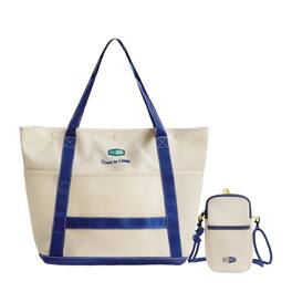 Bagsmart - Coast 40L Beach Tote, Lightweight Water-Repellent Tote for Beach, Travel & Everyday Use - Ivory