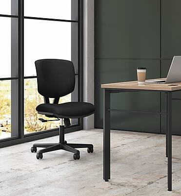 Alt View 2. HON - HON Volt Leather Task Chair, Black (HON5701SB11T) - Black.