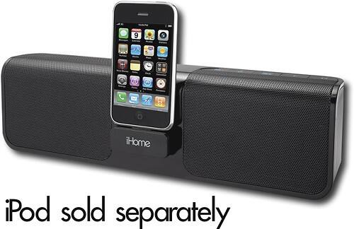 Angle Standard. iHome - Speaker System - Black.