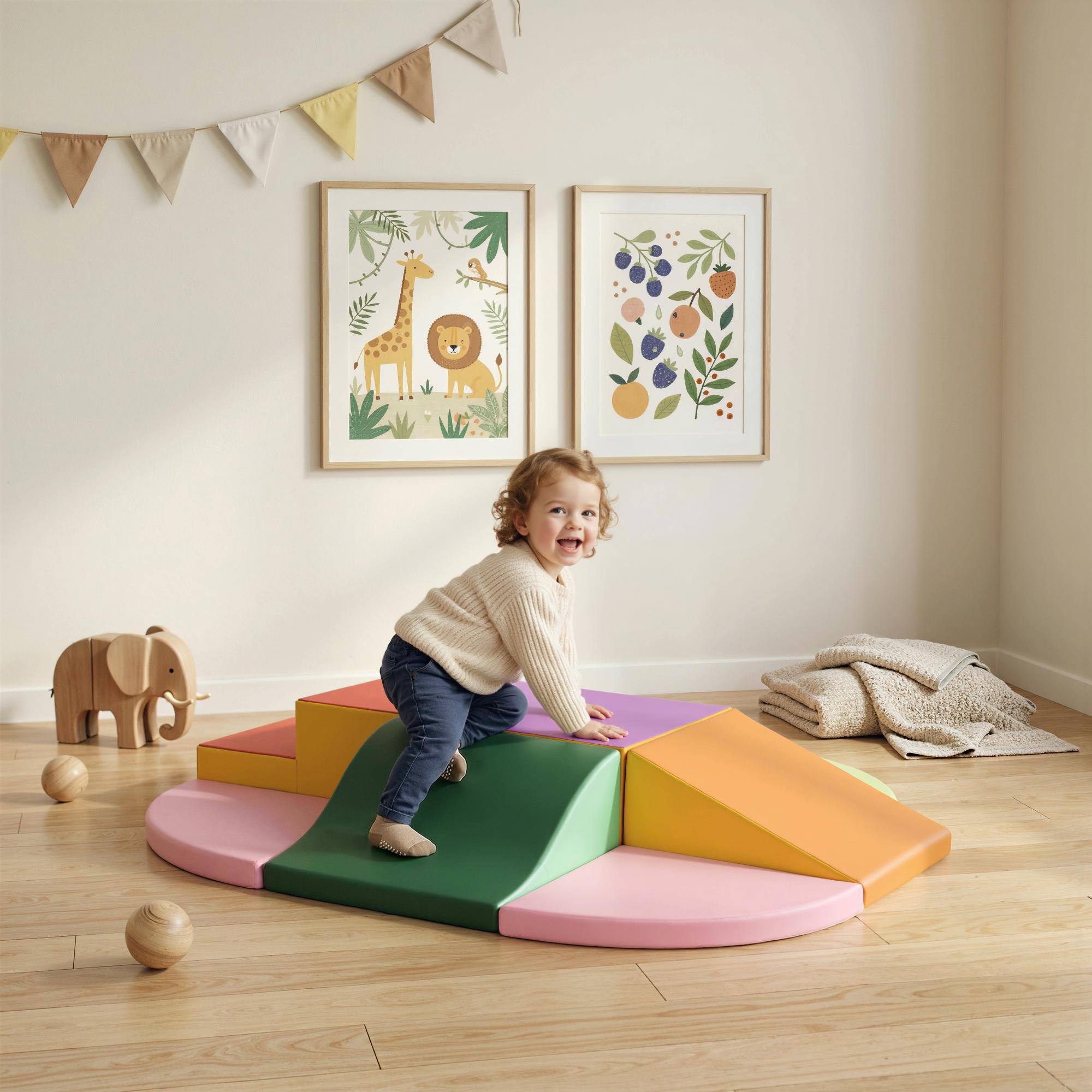 Qaba Foam Climbing Blocks for Toddlers 1 3 Years 3D0-016V01MX - Best Buy