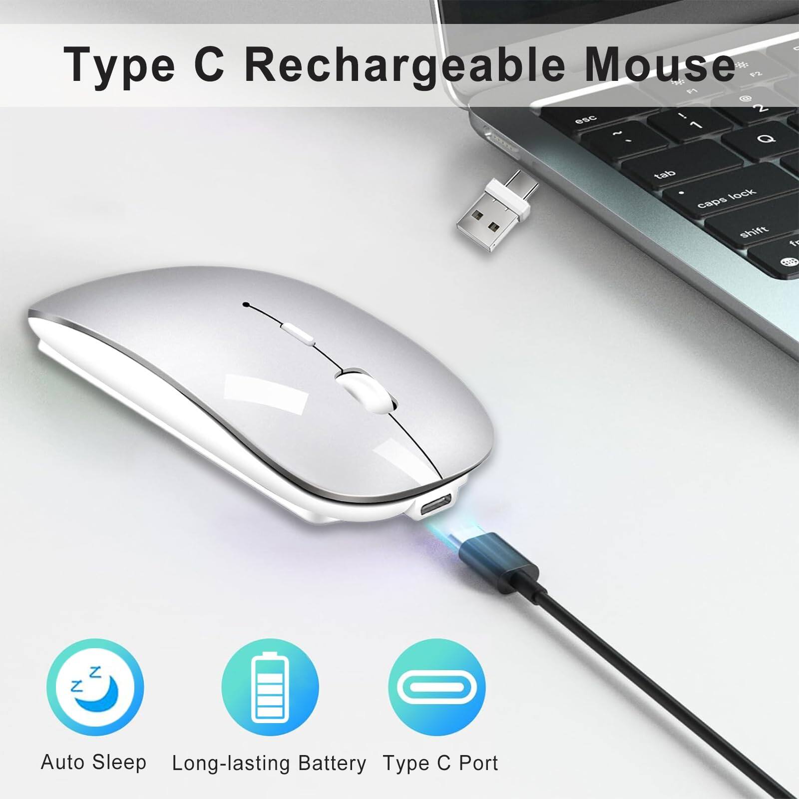 Type C Rechargeable Mouse

- Auto Sleep
- Long-lasting Battery
- Type C Port