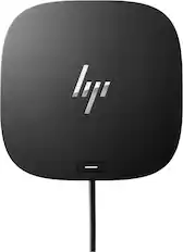 Front. HP - G5 USB-C Universal Docking Station - Black.