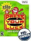 Front Detail. Press Your Luck 2010 Edition — PRE-OWNED - Nintendo Wii.