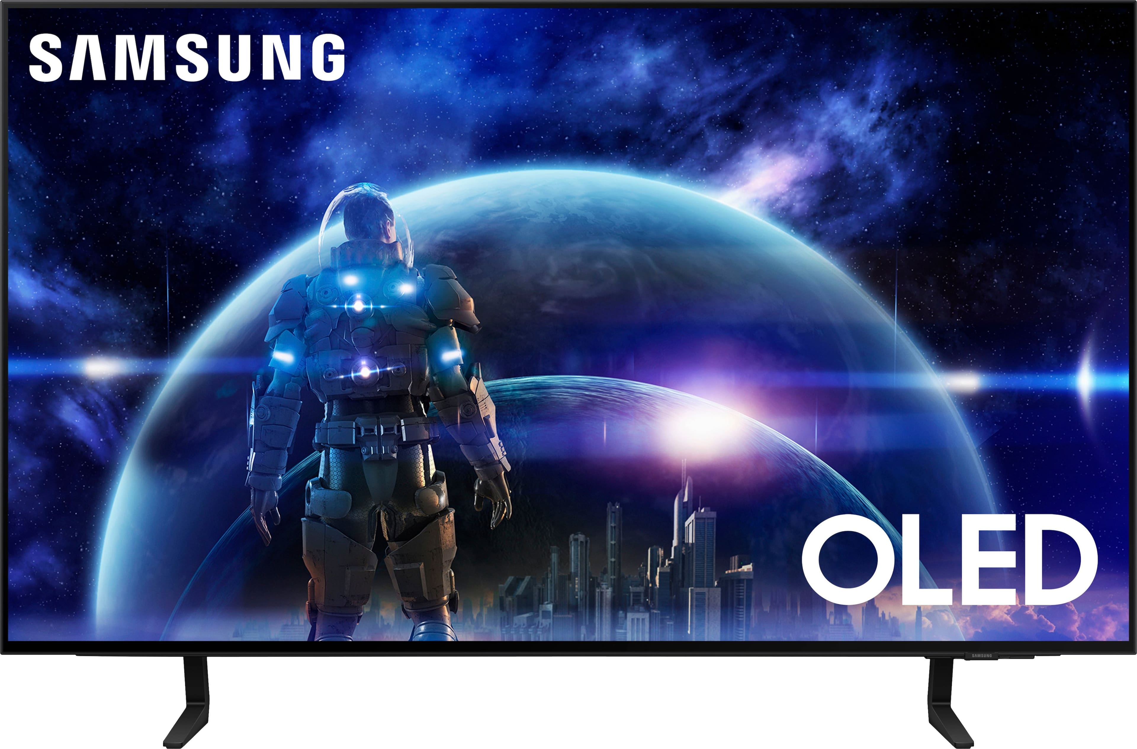 Samsung - 42” Class S90D Series OLED 4K UHD Smart Tizen TV (2024) - Front_Zoom