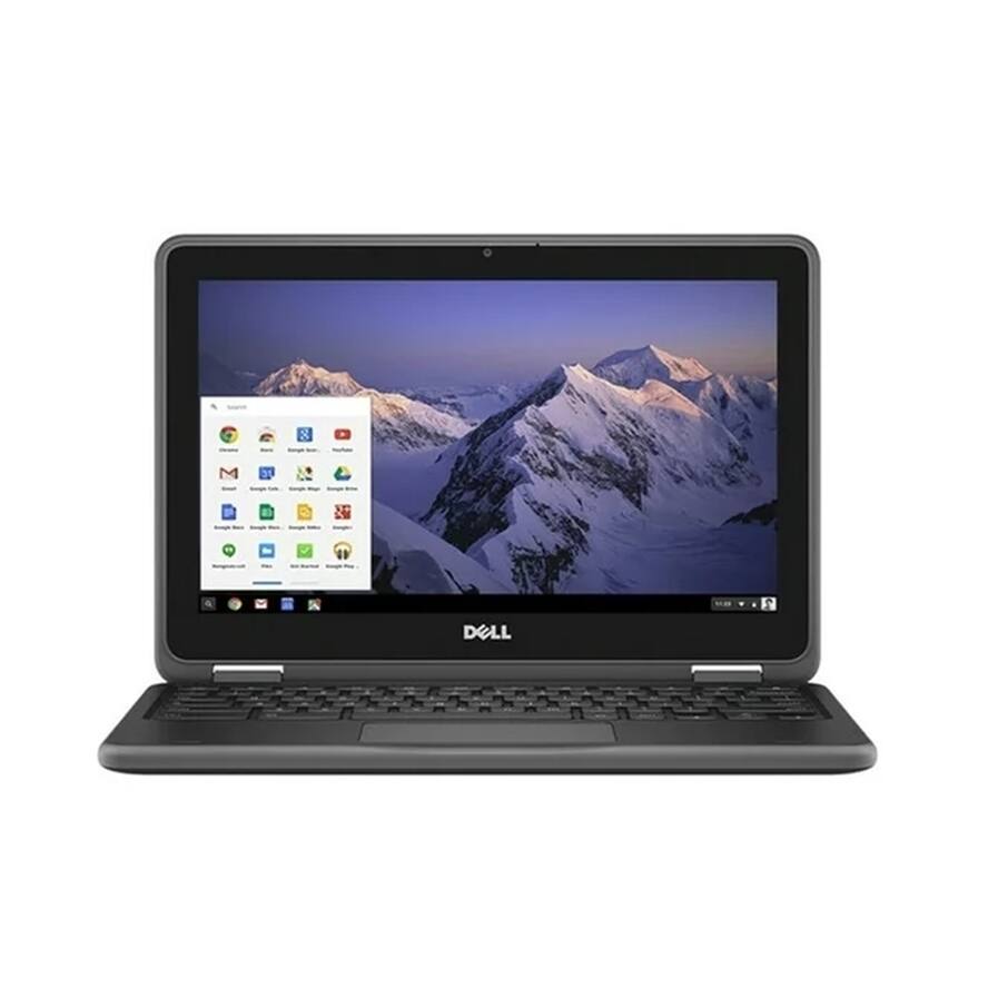 Left. Dell - Chromebook 11 3100-Touch 2-in-1 11.6" Intel Celeron N4020 -RAM 4GB 32GB SSD Chrome OS - Black.