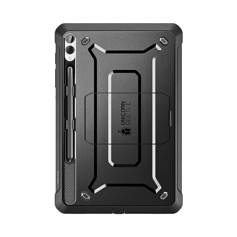 SUPCASE - UB PRO Rugged Case with Kickstand and Screen Protector for Galaxy Tab S10+ 12.4-Inch (2024) - Black