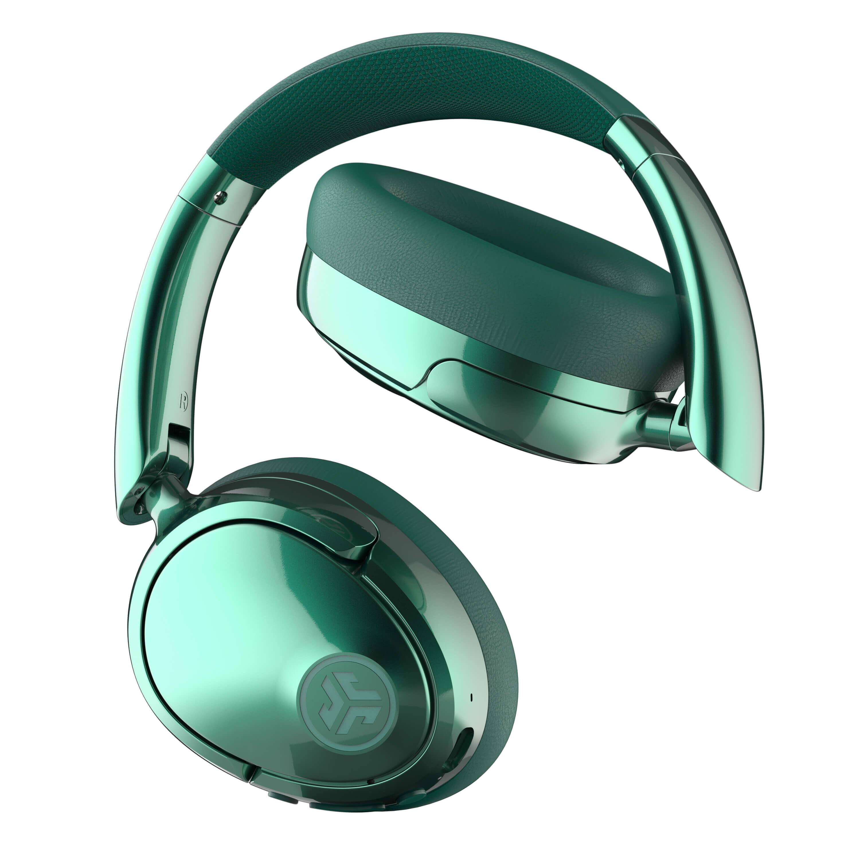 Angle. JLab - JBuds Lux ANC Wireless Bluetooth Over-Ear Headphones with Active Noise Cancelling, Spatial Audio & 70+ Hour Battery - Jélle Fir Sure.