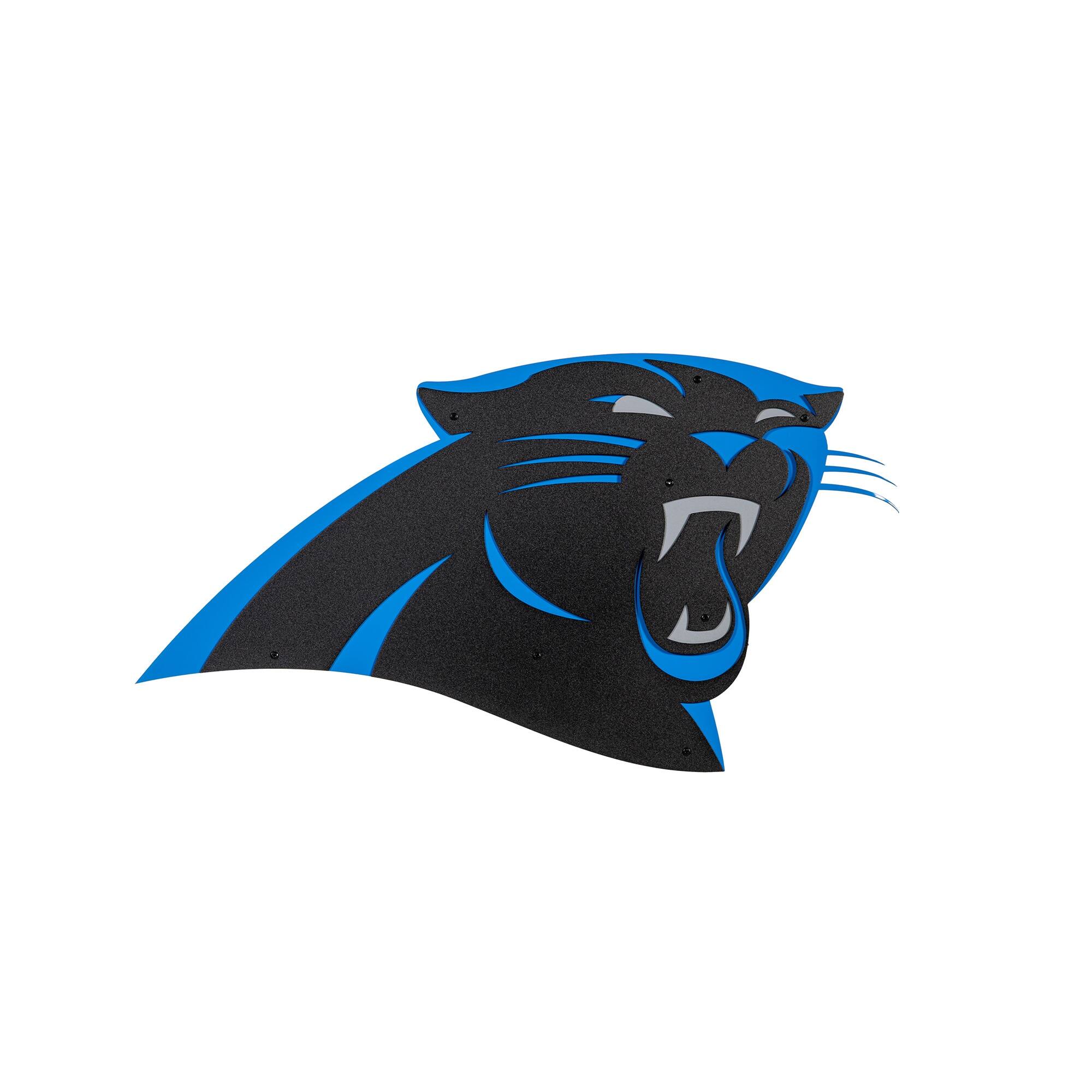 Carolina Panthers 23" Layered Metal Wall Art Sign