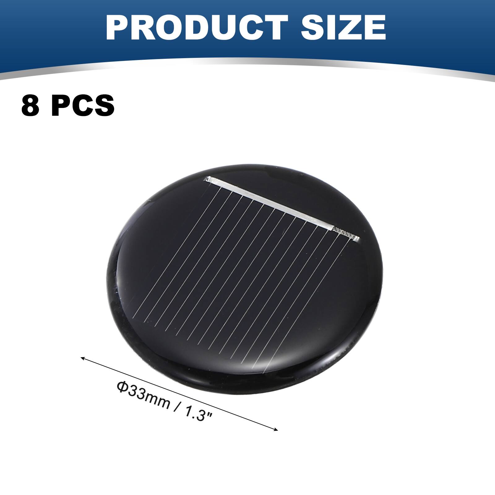 PRODUCT SIZE

8 PCS

33mm / 1.3"