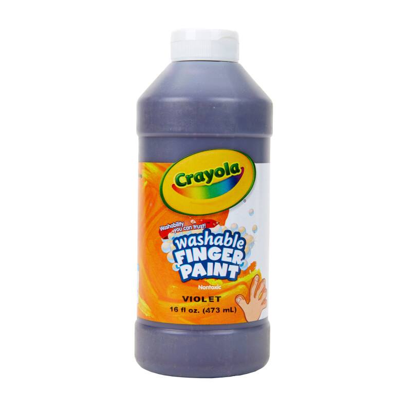 Crayola Washability - you can trust! Washable Finger Paint, Nontoxic, Violet, 16 fl oz. (473 mL)