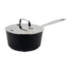 Alva - Maestro Ceramic Nonstick Saucepan with Lid, 2-Qt - Black