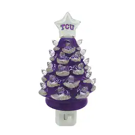 Santa's Workshop - TCU Horned Frogs 6.5" Tree Night Lite - Purple