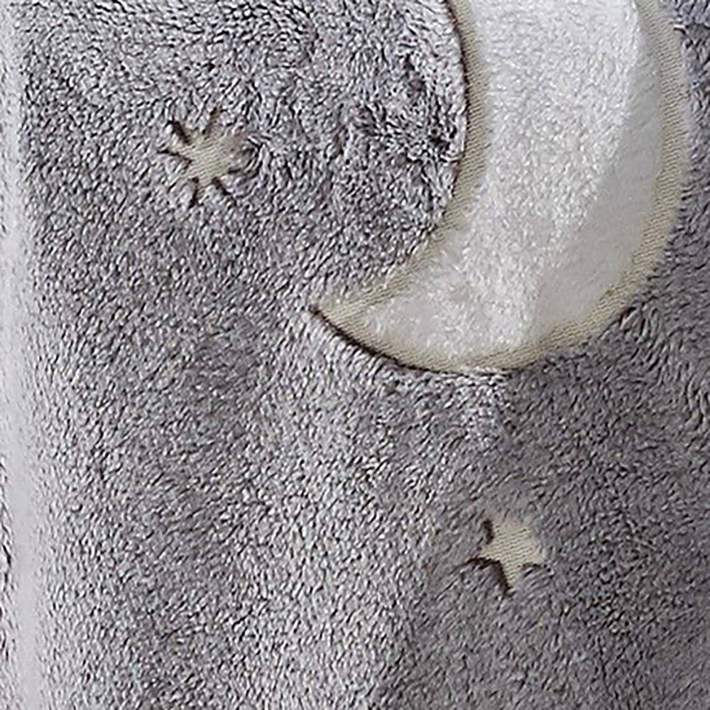 Alt View 2. Noble House - Star Moon Micro Plush All Season Throw Blanket 50" X 60" Gray by Plazatex - Multicolor.