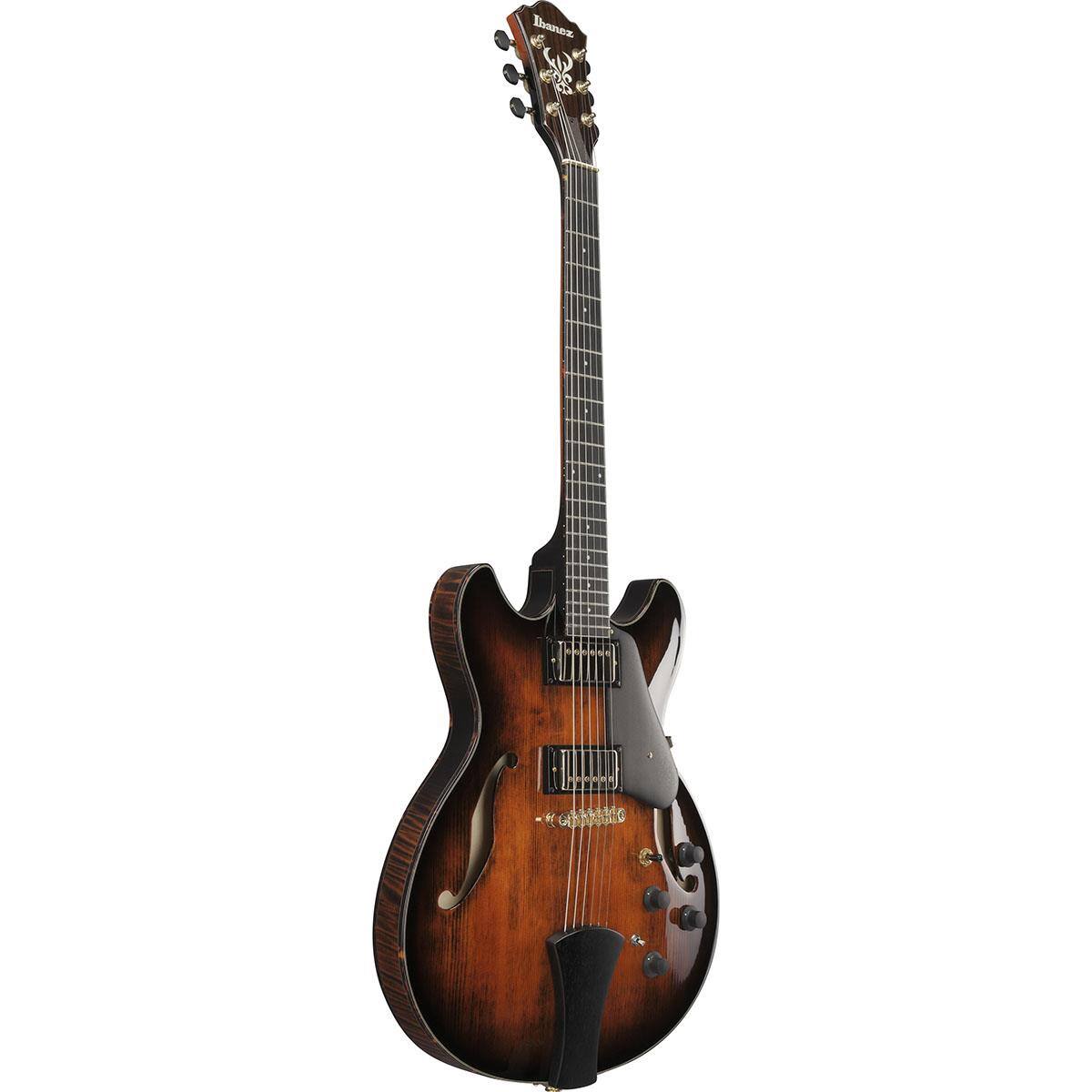 Alt View 2. Ibanez - Ibanez Artstar Series ASH300 Hollow Electric Guitar, Tobacco Brown.