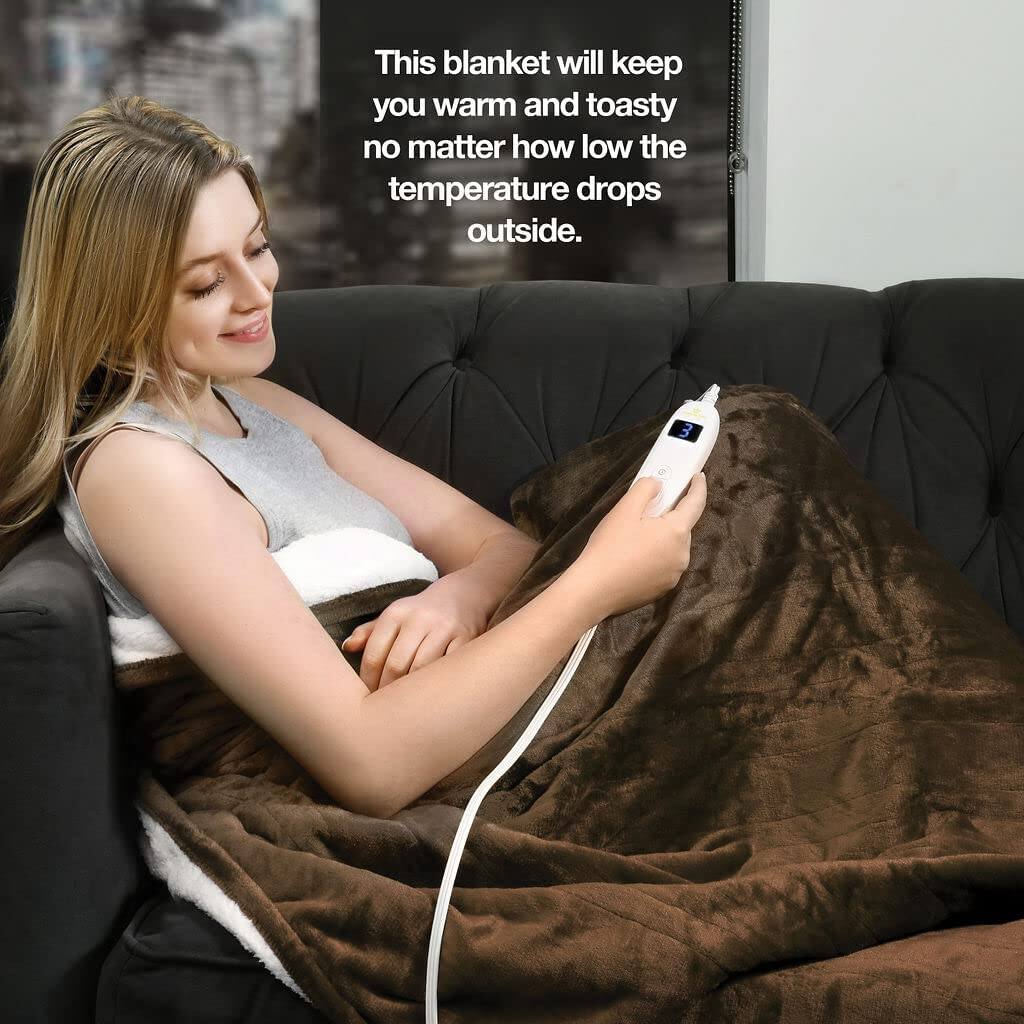 This blanket will keep you warm and toasty no matter how low the temperature drops outside.
