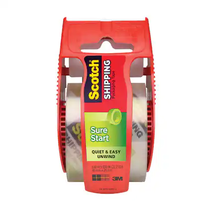 Scotch Tape Scotch SHIPPING Packaging So Sure Start ING HIPPIN qing Tape QUIET UNWIND & EASY 1.88 IN X 800 IN (22.2 YD) 48 mm E 20.3 m 3M 54-8711-4292-2