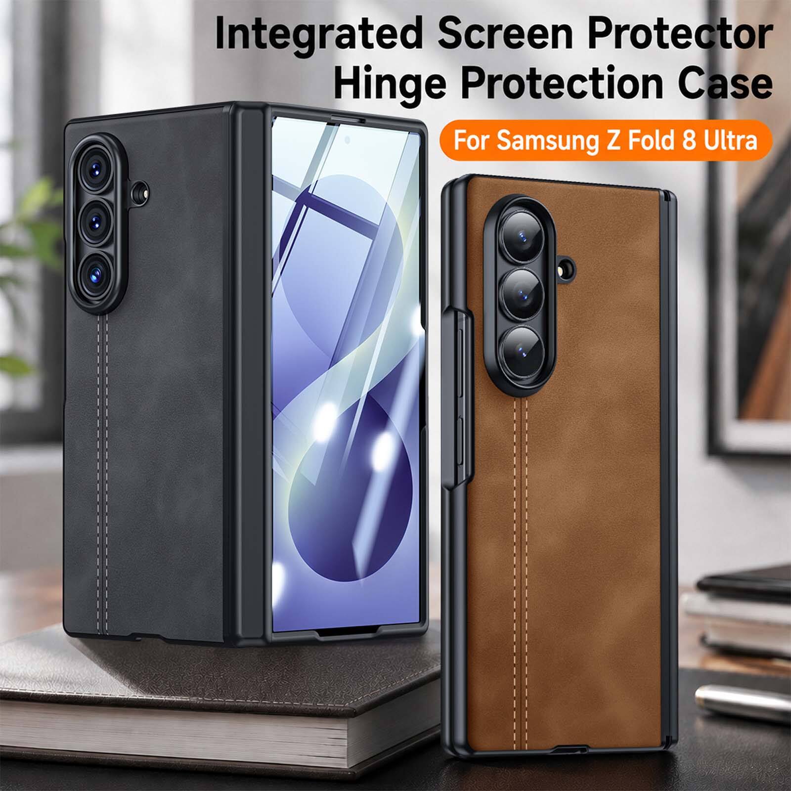 Integrated Screen Protector Hinge Protection Case For Samsung Z Fold 8 Ultra