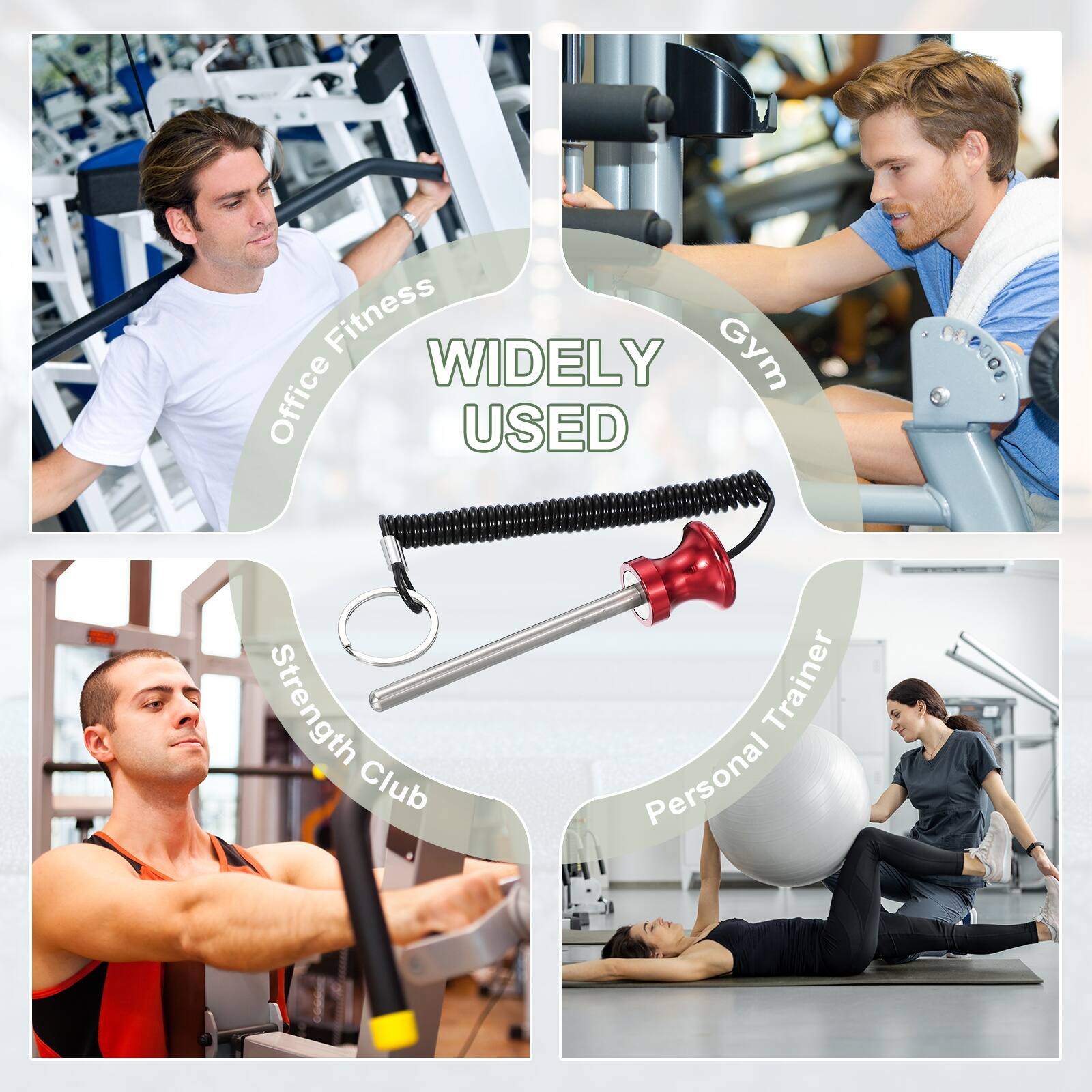 Office Fitness  
WIDELY USED  
Gym  
Strength Club  
Personal Trainer