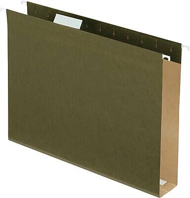 Alt View 6. Pendaflex - Box Bottom 5-Tab Hanging File Folders with 2" Expansion, Letter Size, 25/Box - Green.