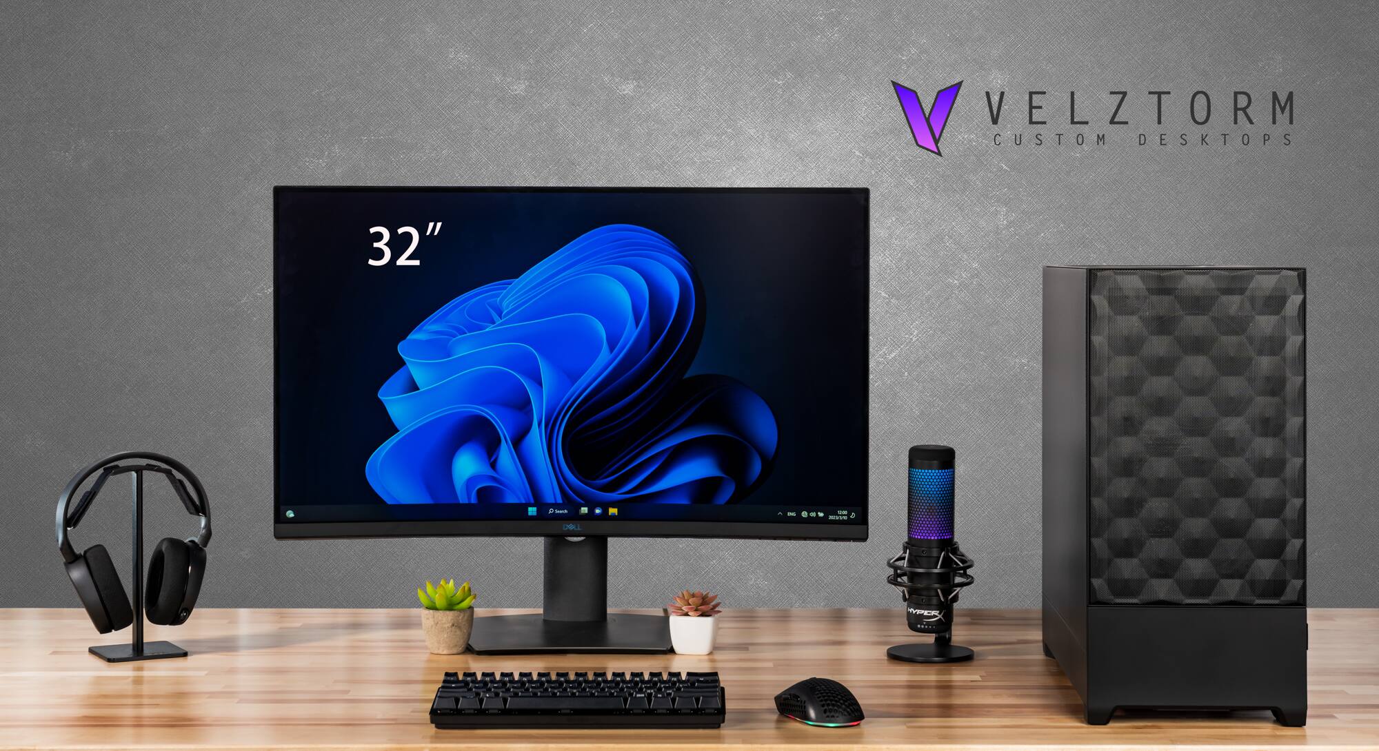 VELZTORM CUSTOM DESKTOPS 32"