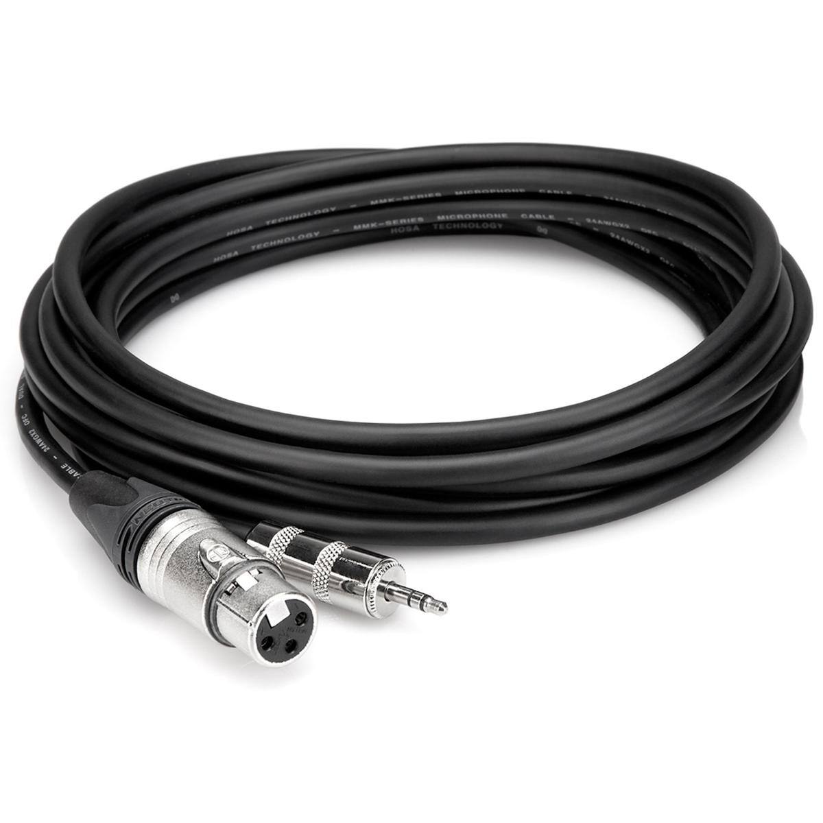 Hosa Technology Camcorder Microphone Cable, Neutrik XLR3F to Hosa 3.5mm ...