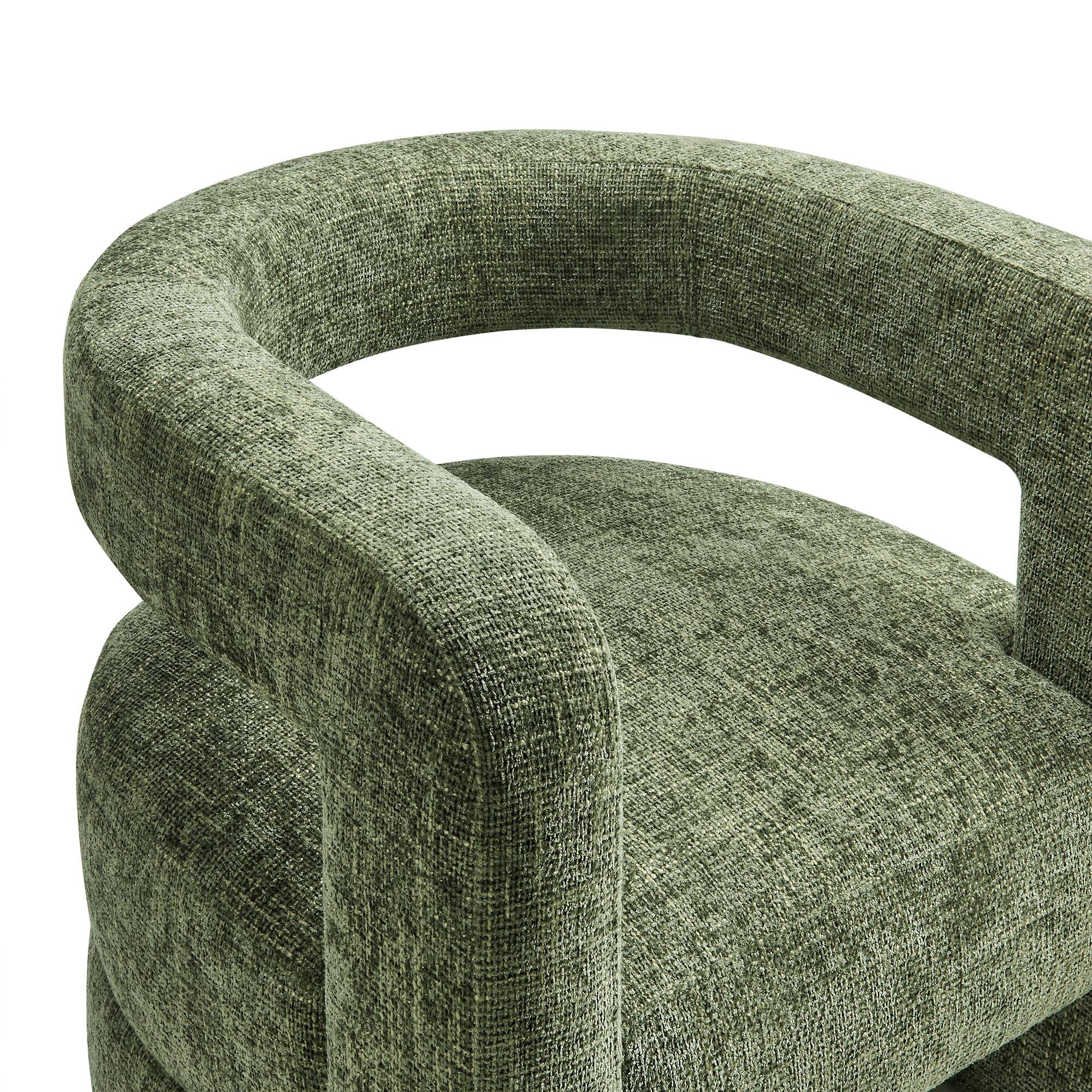 Alt View 5. Modway - Jaylin Upholstered Chenille Accent Chair by Modway - Basil.