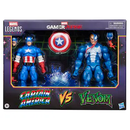 Marvel - Legends Series Gamerverse Captain America vs Venom 6-Inch Action Figures