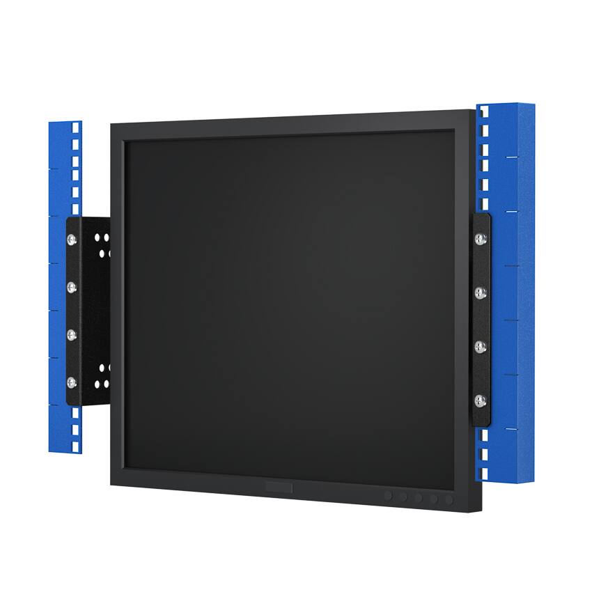 Alt View 5. RackSolutions - RackSolutions 4U Adjustable Monitor Rackmount (No Monitor) - Black.