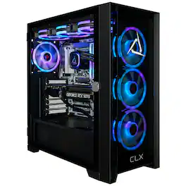 CLX - SET Gaming Desktop - Intel Core Ultra 7 270K Plus - 32GB DDR5 5600 Memory - GeForce RTX 5070 12GB - 2TB NVMe M.2 SSD - Black