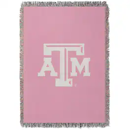Chad & Jake - Texas A&M Aggies Woven Blanket - Pink