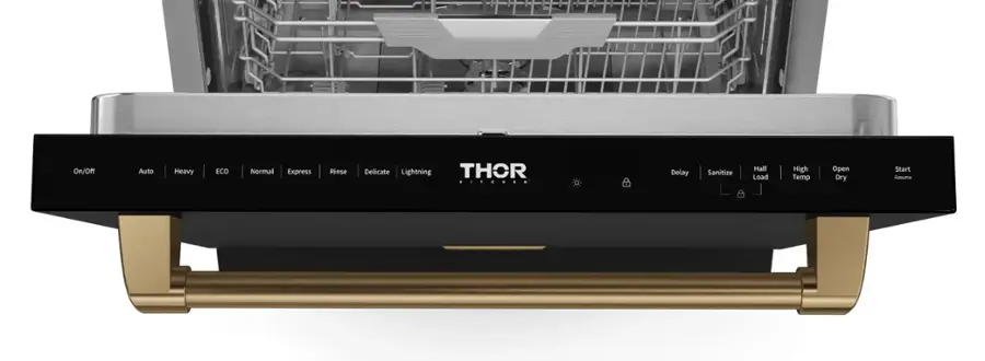 On/Off Auto Heavy ECO Normal Express Rinse Delicate Lightning THOR Delay Sanitize Half Load High Temp Open Dry Start Resume