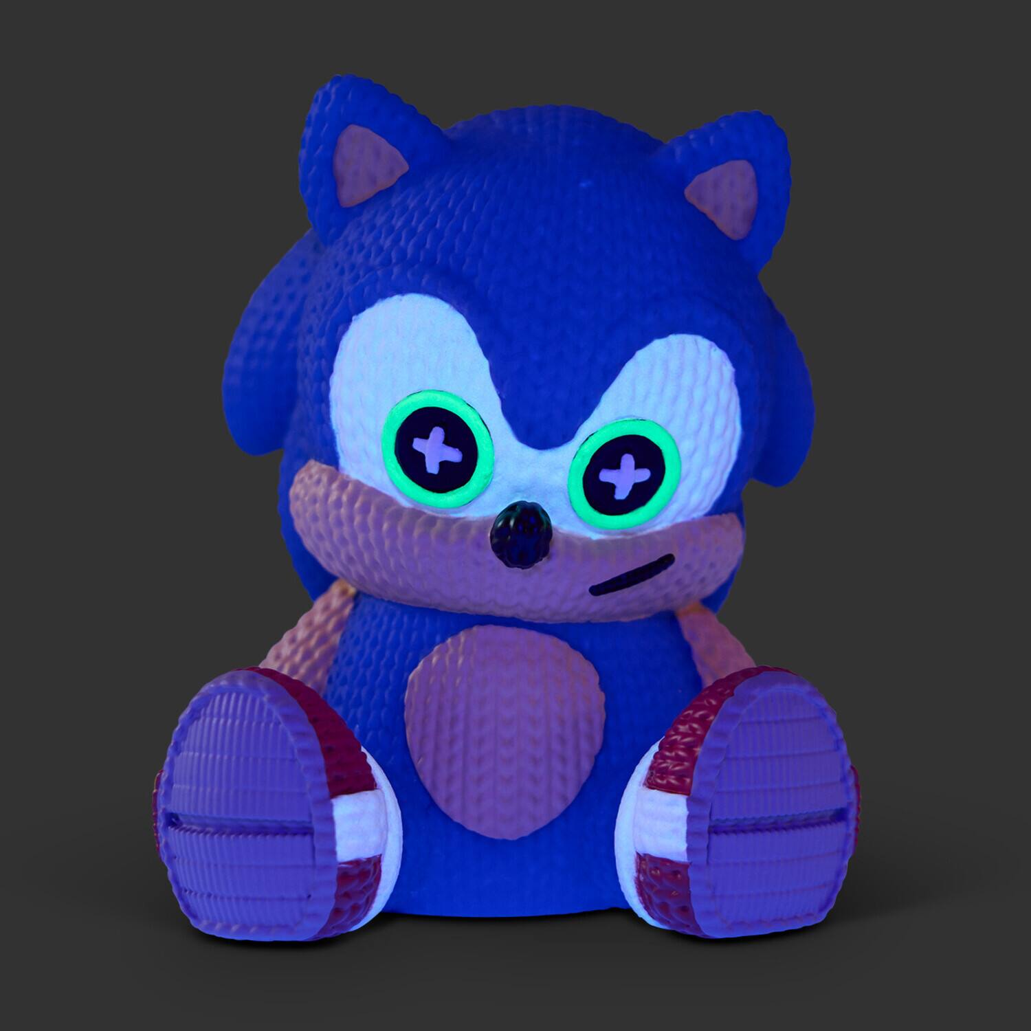Alt View 4. Handmade by Robots - Sonic the Hedgehog - Sonic Glow in the Dark Limited Edition Vinyl Figure – Handmade by Robots   - COLLECTIBLES - Multicolor.