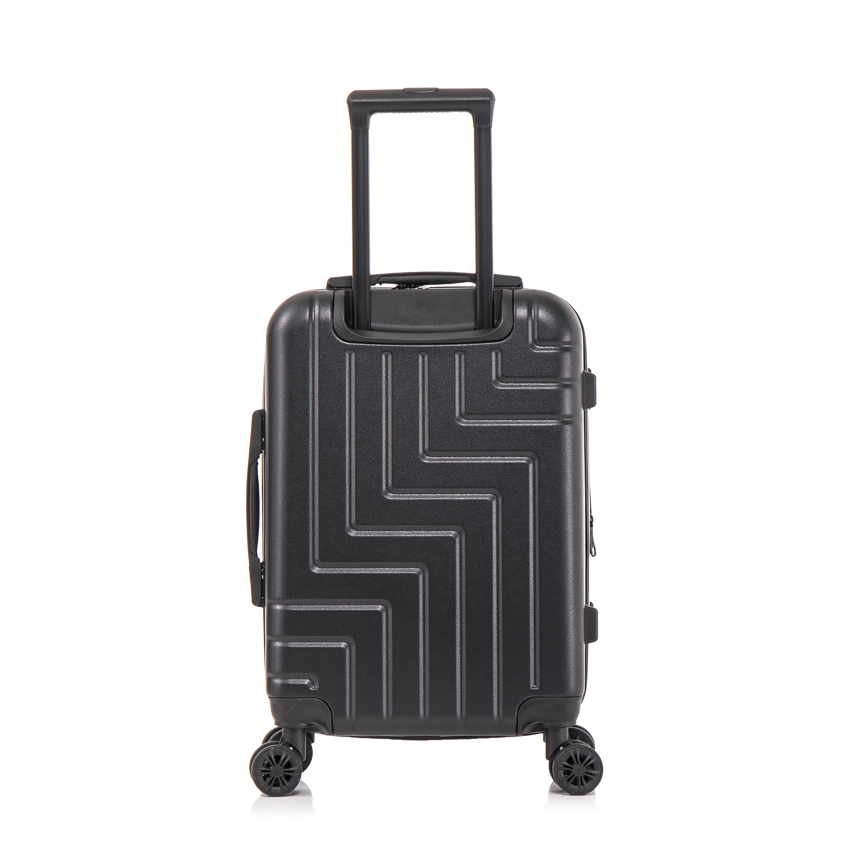 Alt View 1. DUKAP - Zahav Lightweight Hardside Spinner Luggage 20" Carry-On - BLACK.