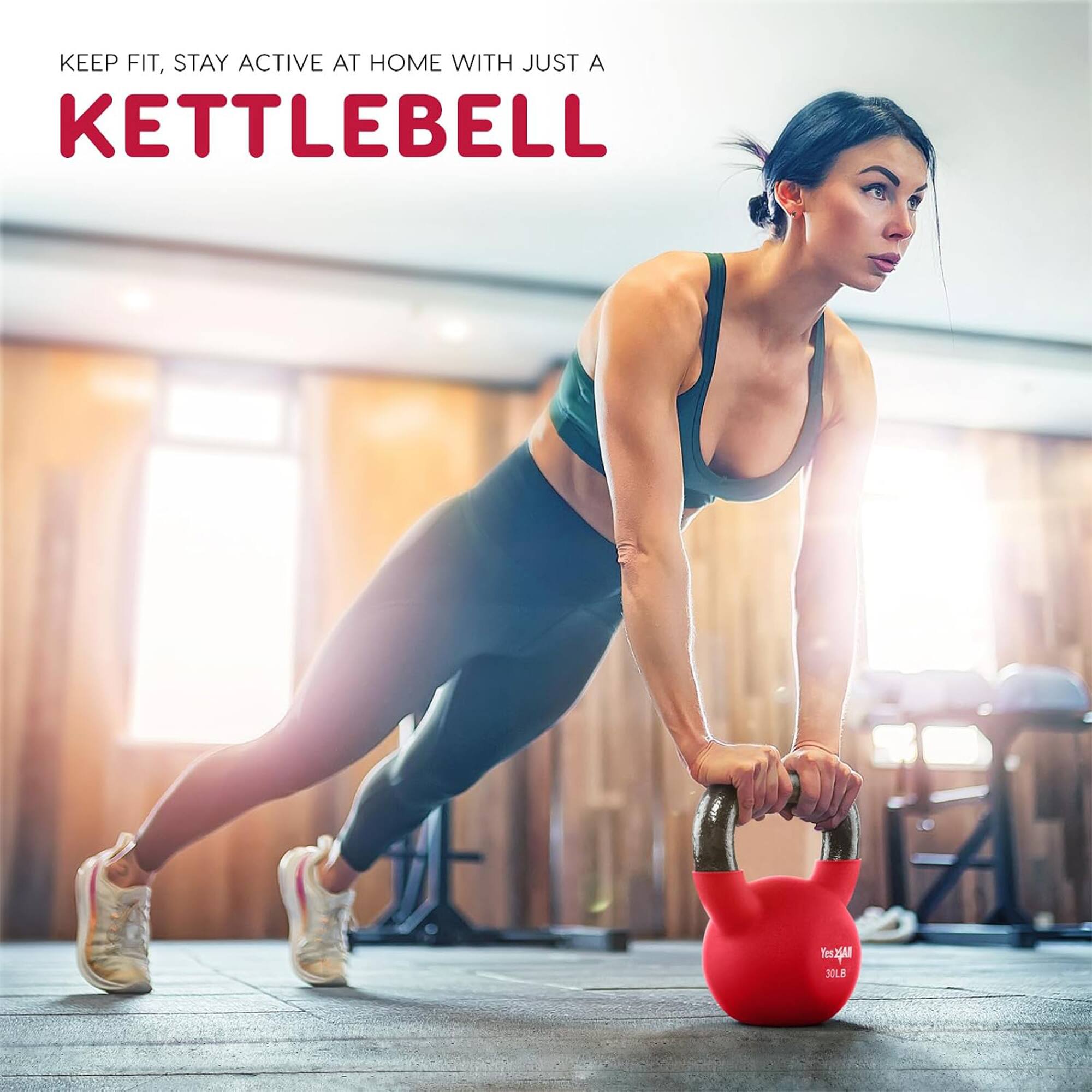 KEEP FIT, STAY ACTIVE AT HOME WITH JUST A KETTLEBELL

30LB