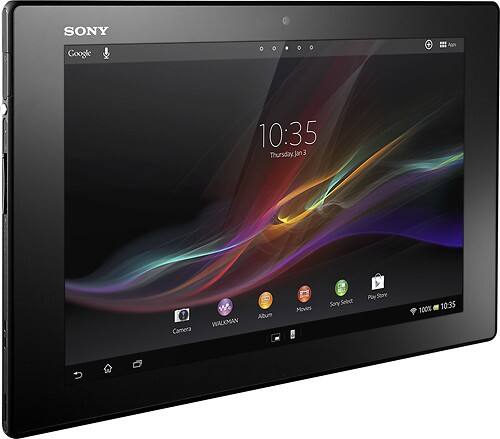 SONY Tablette tactile Xperia Tablet Z 10.1 pouces Noir 16 Go pas cher 