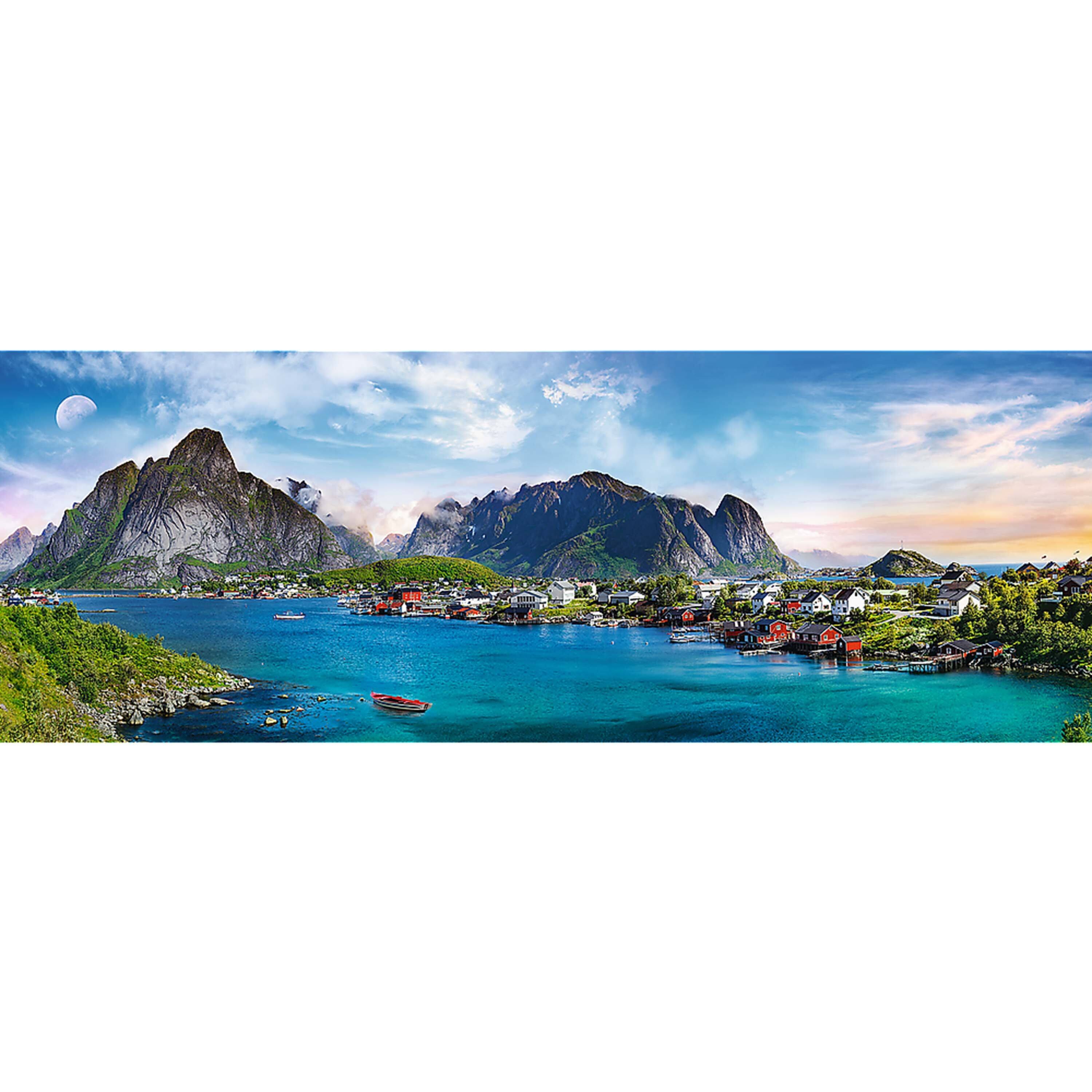 Alt View 1. Trefl - Trefl Red 500 Piece Panorama Puzzle - Lofoten Archipelago, Norway / Fotolia.