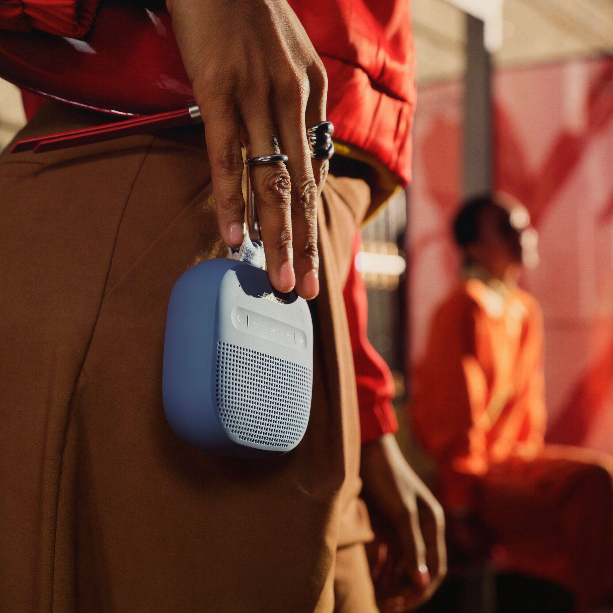 Alt View 5. Bose - SoundLink Micro Portable Bluetooth Speaker (2nd Gen) - Blue Dusk.