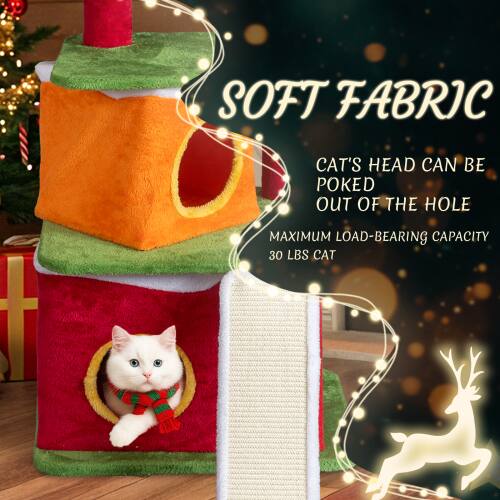 SOFT FABRIC  
CAT'S HEAD CAN BE POKED OUT OF THE HOLE  
MAXIMUM LOAD-BEARING CAPACITY 30 LBS CAT
