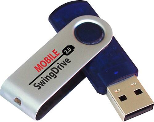 Angle Standard. EP Memory - Mobile SwingDrive 4 GB USB 2.0 Flash Drive.