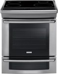 Front Standard. Electrolux - 30" Induction Self-Cleaning Slide-In Double Oven Electric Convection Range - Stainless-Steel.