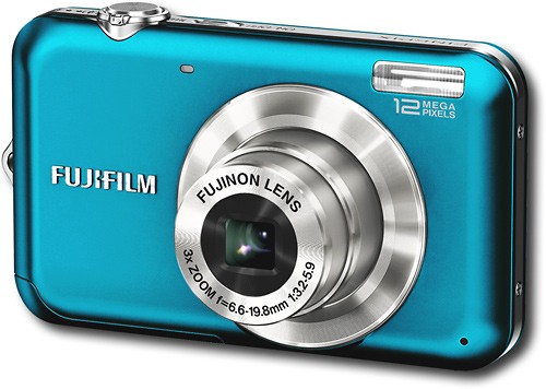 Best Buy: FUJIFILM FinePix 12.2-Megapixel Digital Camera JV100 Blue