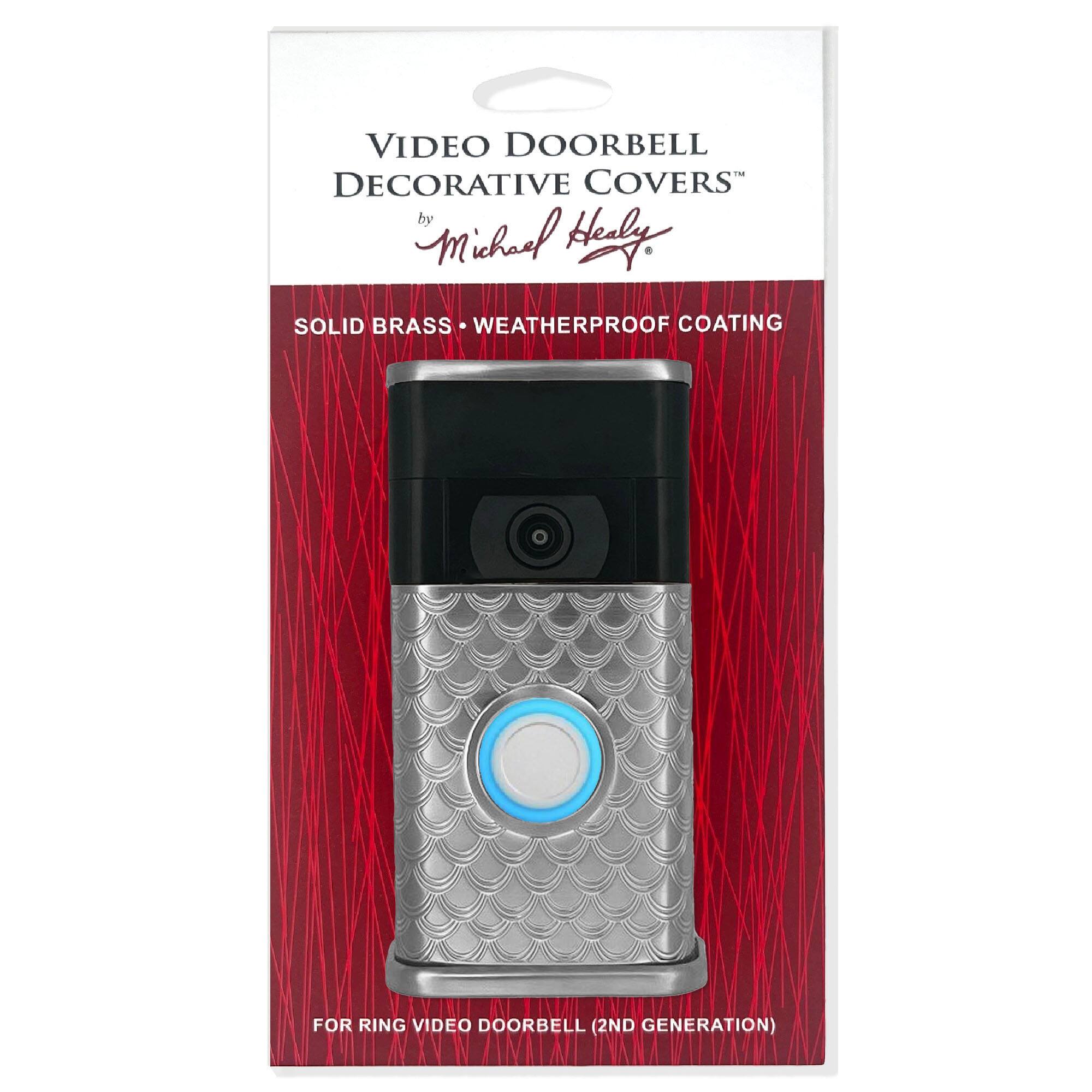 VIDEO DOORBELL DECORATIVE COVERS  
by Michael Healy  

SOLID BRASS • WEATHERPROOF COATING  

FOR RING VIDEO DOORBELL (2ND GENERATION)